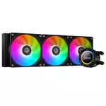 Kép 1/10 - ID-Cooling CPU Water Cooler - Space SL360 XE (35,2dB; max. 129,39 m3/h; 3x12cm, A-RGB LED, fekete)