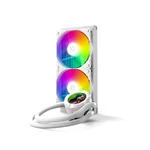 Kép 2/9 - ID-Cooling CPU Water Cooler - Space SL240 XE WHITE (25dB; max. 129,39 m3/h; 2x12cm, A-RGB LED, fehér)