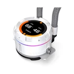 Kép 5/9 - ID-Cooling CPU Water Cooler - Space SL240 XE WHITE (25dB; max. 129,39 m3/h; 2x12cm, A-RGB LED, fehér)