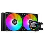 Kép 1/10 - ID-Cooling CPU Water Cooler - Space SL240 XE (25dB; max. 129,39 m3/h; 2x12cm, A-RGB LED, fekete)