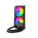 Kép 2/10 - ID-Cooling CPU Water Cooler - Space SL240 XE (25dB; max. 129,39 m3/h; 2x12cm, A-RGB LED, fekete)