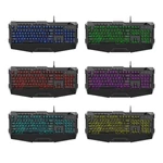 Kép 3/3 - Sharkoon Billentyűzet - Skiller SGK4 (USB, RGB, csuklótámasz, multimédia, 1,8m, fekete, angol)