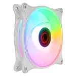 Kép 1/6 - Rampage Cooler 12cm - GLARE F50 (64,56 m3/h, ház hűtésre, Rainbow LED, fehér)