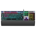 Kép 2/8 - Rampage Billentyűzet - KB-R28 BLADE PLUS (Vezetékes, Mechanikus, Blue switch, magyar LED, N-key, USB)