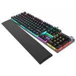 Kép 6/8 - Rampage Billentyűzet - KB-R28 BLADE PLUS (Vezetékes, Mechanikus, Blue switch, magyar LED, N-key, USB)