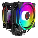Kép 1/5 - Rampage CPU Cooler - OCTAGON C60 (max dB, 96,84 m3/h, 4 pin csatlakozó, 2x12cm, A-RGB, LED)