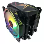 Kép 2/5 - Rampage CPU Cooler - OCTAGON C60 (max dB, 96,84 m3/h, 4 pin csatlakozó, 2x12cm, A-RGB, LED)