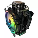 Kép 3/5 - Rampage CPU Cooler - OCTAGON C60 (max dB, 96,84 m3/h, 4 pin csatlakozó, 2x12cm, A-RGB, LED)