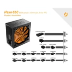 Kép 4/5 - NJOY Tápegység 650W - Nexo 650 (80 Plus Gold, Aktív PFC, 12cm)