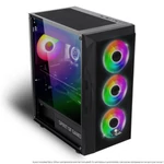 Kép 4/11 - Spirit of Gamer Számítógépház - Rogue VII RGB (fekete, ablakos, 6x12cm ventilátor, alsó táp,  ATX, 1xUSB3.0, 2xUSB2.0)