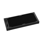 Kép 4/6 - DeepCool CPU Water Cooler - LD240 (max 21dB; max. 122,39 m3/h; 2x12cm, LED kijelző, fekete)
