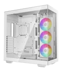Kép 2/16 - DeepCool Számítógépház - CH780 WH (fehér, ablakos, 3x140mm ventilátor, Mini-ITX / Mico-ATX / ATX / E-ATX, 4xUSB3.0)