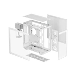 Kép 12/16 - DeepCool Számítógépház - CH780 WH (fehér, ablakos, 3x140mm ventilátor, Mini-ITX / Mico-ATX / ATX / E-ATX, 4xUSB3.0)