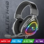 Kép 3/9 - Spirit of Gamer Fejhallgató - ELITE H40 Black (MultiPlatform, RGB, 3.5mm Jack, mikrofon, hangerőszabályzó, nagy-párnás)