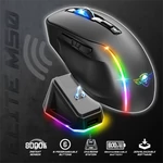 Kép 6/11 - Spirit of Gamer Egér Vezeték nélküli  - ELITE-M50 Black (Optikai, 8000DPI, 1000Hz, 6 programozható gomb, RGB, fekete)