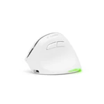 Kép 3/5 - Bluestork Vezeték nélküli Egér - M-WL-ERGO-LUMI-W (Ergonomic, Rechargeable, 2400 DPI, 6 gomb, optikai, fehér)