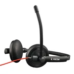 Kép 4/5 - Bluestork Fejhallgató - MC301 Office Headset (mikrofon; hangerő szabályzó, 3,5 Jack, fekete)