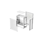 Kép 13/15 - DeepCool Számítógépház - CC560 WH Limited  (fehér, ablakos, venti nélkül, Mini-ITX / Micro-ATX /ATX, 1xUSB3.0, 1xUSB2.0)