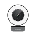 Kép 4/11 - Sandberg Webkamera - Streamer USB Webcam Pro Elite (2540x1440, Betekintési szög: 76°, fekete/ezüst)