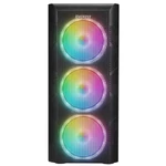Kép 2/7 - Everest Számítógépház -  CREST V1 (fekete; üveg; ATX; alsó táp; 4x120mm RGB, 1xUSB3.0 + 2xUSB2.0)