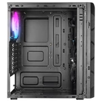 Kép 4/7 - Everest Számítógépház -  CREST V1 (fekete; üveg; ATX; alsó táp; 4x120mm RGB, 1xUSB3.0 + 2xUSB2.0)