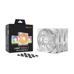 Kép 5/5 - Be Quiet! Cooler 12cm - LIGHT WINGS LX 120mm PWM White Triple-Pack (RGB, 1600rpm, 25,5dB, fehér)