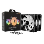 Kép 5/5 - Be Quiet! Cooler 14cm - LIGHT WINGS LX 140mm PWM Triple-Pack (RGB, 1200rpm, 22,9dB, fekete)