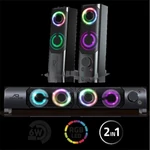 Kép 2/12 - Advance Hangszóró - SOUNDPHONICS RGB 6W RMS (2.0, 3,5mm Jack, RGB, fekete)