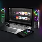 Kép 11/12 - Advance Hangszóró - SOUNDPHONICS RGB 6W RMS (2.0, 3,5mm Jack, RGB, fekete)