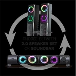Kép 3/12 - Advance Hangszóró - SOUNDPHONICS RGB 6W RMS (2.0, 3,5mm Jack, RGB, fekete)
