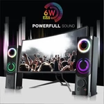Kép 6/12 - Advance Hangszóró - SOUNDPHONICS RGB 6W RMS (2.0, 3,5mm Jack, RGB, fekete)