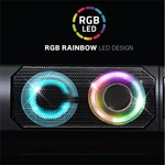 Kép 7/12 - Advance Hangszóró - SOUNDPHONICS RGB 6W RMS (2.0, 3,5mm Jack, RGB, fekete)