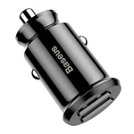 Kép 2/7 - Baseus Grain 2x USB 5V 3.1A autós töltő (fekete)