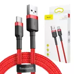 Kép 7/7 - USB-USB-C kábel Baseus Cafule 3A 0,5 m (piros)