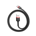 Kép 3/7 - USB-USB-C Baseus Cafule 3A kábel 0,5 m (piros-fekete)