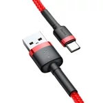 Kép 4/7 - Baseus Cafule USB-USB-C kábel, 3A, 1m (piros)