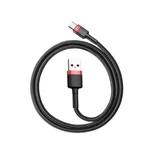 Kép 3/7 - Baseus Cafule USB-USB-C kábel, 3A, 1m (piros-fekete)