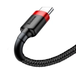 Kép 5/7 - USB-USB-C kábel Baseus Cafule 3A 1m (piros-fekete)