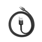 Kép 3/7 - USB-USB-C kábel Baseus Cafule 3A 1m (szürke-fekete)