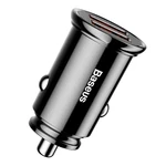 Kép 3/8 - Baseus Circular autós gyorstöltő 2xUSB, QC 3.0, 5A, 30W (fekete)