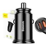 Kép 8/8 - Baseus Circular autós gyorstöltő 2xUSB, QC 3.0, 5A, 30W (fekete)