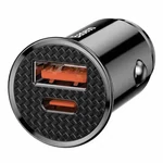 Kép 5/7 - Baseus Circular autós töltő, PD, QC 4.0, 5A, 30W (fekete)