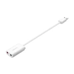 Kép 2/3 - UGREEN US205 USB külső hangkártya adapter, 15cm (fehér)
