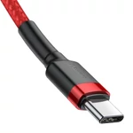 Kép 3/7 - Baseus Cafule USB-C - USB-C PD 2.0 QC 3.0 kábel, 60 W, 1 m (piros)
