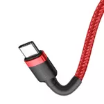 Kép 4/7 - USB-C – USB-C PD Baseus Cafule PD 2.0 QC 3.0 kábel 60 W 1 m (piros)