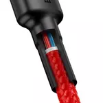 Kép 5/7 - USB-C – USB-C PD Baseus Cafule PD 2.0 QC 3.0 kábel 60 W 1 m (piros)