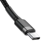Kép 3/6 - Baseus Cafule USB-C - USB-C PD 2.0 QC 3.0 kábel, 60 W, 1 m (fekete-szürke)