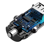 Kép 6/8 - Ładowarka samochodowa Baseus Square 2xUSB QC3.0 5A 30W (czarna)