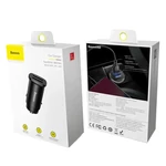 Kép 7/8 - Ładowarka samochodowa Baseus Square 2xUSB QC3.0 5A 30W (czarna)