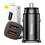 Kép 8/8 - Ładowarka samochodowa Baseus Square 2xUSB QC3.0 5A 30W (czarna)